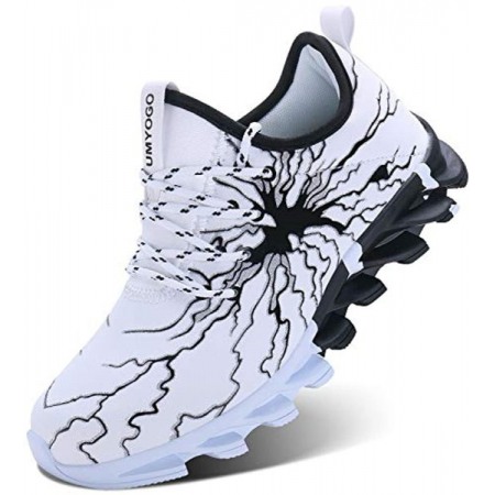 Fashion Graffiti Sneakers Tennis Running Shoes for Men White